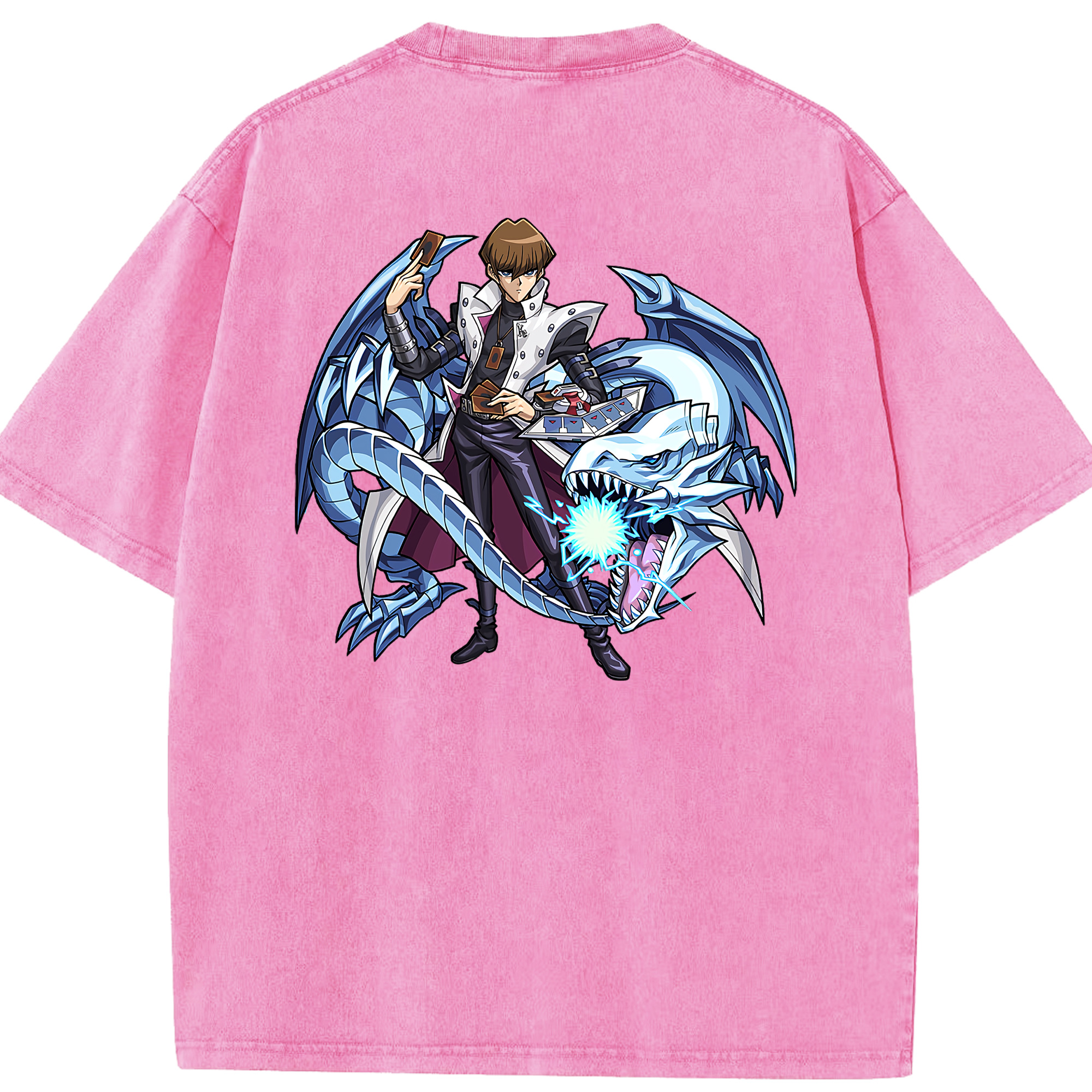 （画像用） 遊☆戯☆王 Yu-Gi-Oh! 綿100% ヴィンテージ風 半袖Tシャツ（背面プリント）